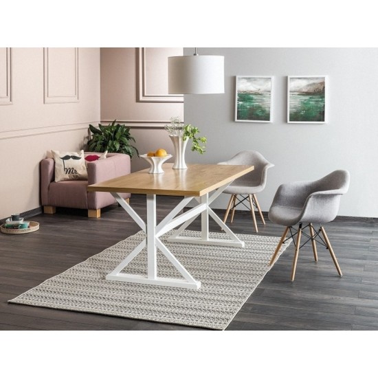 Стол обеденный Oxford 90х150 Дуб / Белый OXFORDDB150 1