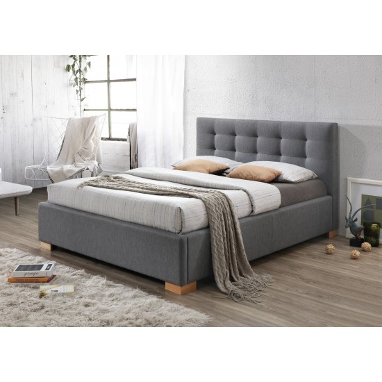 Двуспальная кровать Copenhagen 160X200 Серый COPENHAGEN160SZD 1