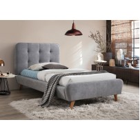 Односпальне ліжко Tiffany 90X200 Сірий TIFFANY90SZ