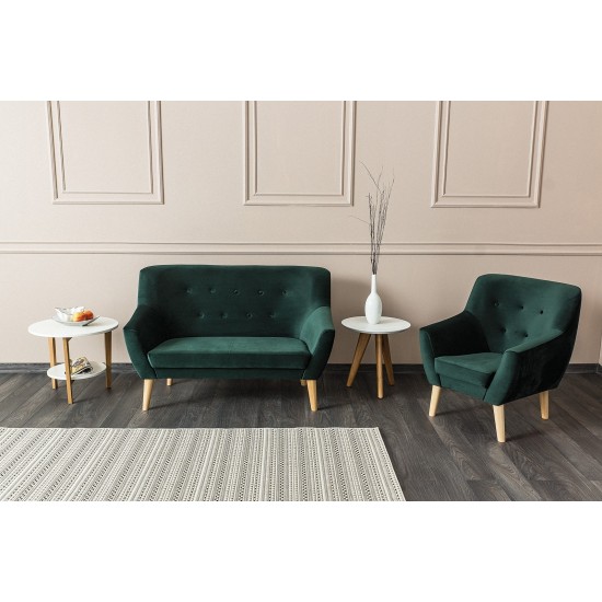 Диван Nordic 2 Velvet Зеленый NORDIC2V78 1