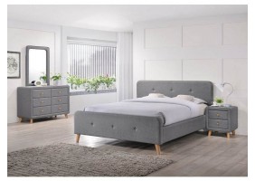Двоспальне ліжко Malmo 180х200 Сірий MALMO180SZD