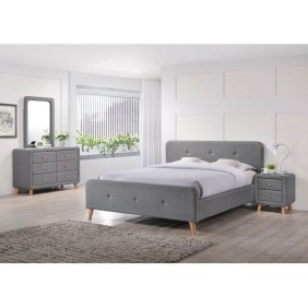 Двуспальная кровать Malmo 180х200 Серый MALMO180SZD