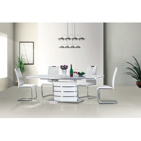 Стол обеденный раскладной Fano 160(220)х90 Белый FANOB