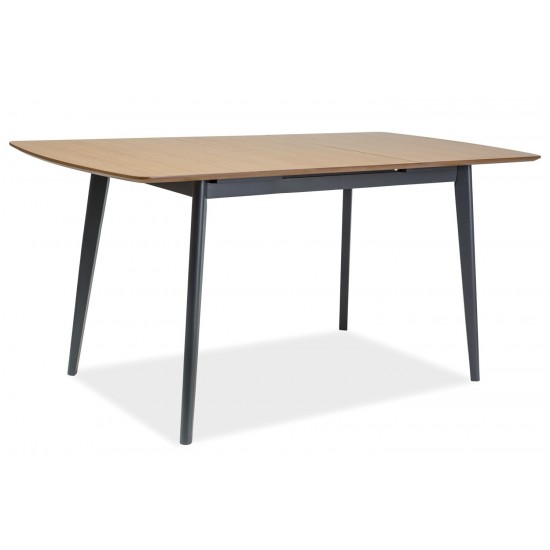Стол обеденный раскладной Vitro II 120(160)х80 Дуб / Графит VITROIIDGR120 5