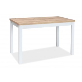 Стол обеденный Adam 68x120 Дуб Ланцелот / Белый ADAMDLB120