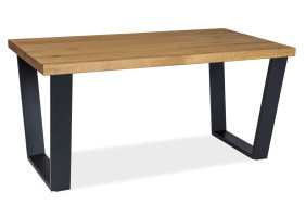 Журнальний стіл Valentino B 110х60 Дуб / Чорний VALENTINOBDC