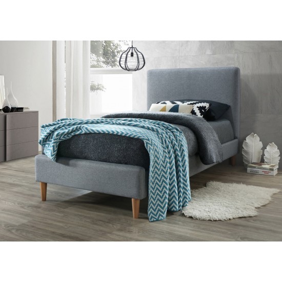 Односпальная кровать Acoma 90X200 Серый ACOMA90SZD 1