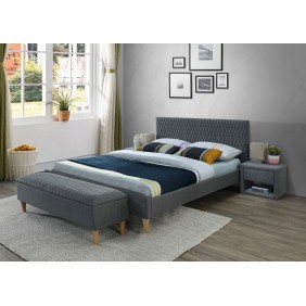 Двуспальная кровать Azurro 160X200 Серый AZURRO160SZ