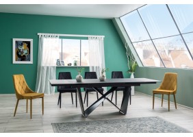 Стол обеденный раскладной Cavalli 90x160 Черный Мат CAVALLICC160