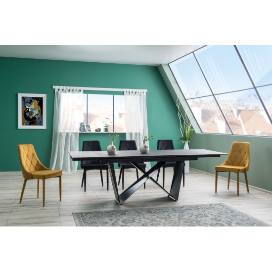 Стол обеденный раскладной Cavalli 90x160 Черный Мат CAVALLICC160 1