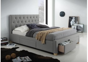 Двуспальная кровать Oslo 160X200 Серый OSLO160SZD