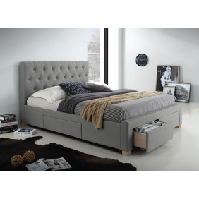 Двоспальне ліжко Oslo 160X200 Сірий OSLO160SZD