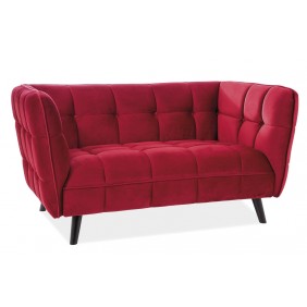 Диван Castello Velvet 2 Бордовый CASTELLO2V59