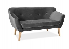 Диван Bergen 2 Velvet Серый BERGEN2V14