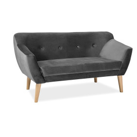 Диван Bergen 2 Velvet Серый BERGEN2V14
