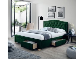 Двуспальная кровать Electra Velvet 160X200 Зеленый ELECTRAV160Z