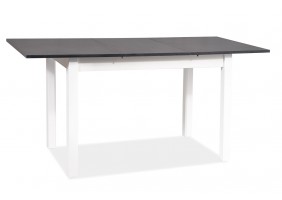 Стол обеденный раскладной Horacy 75x125 (170) Антрацит / Белый Мат HORACYATBM125