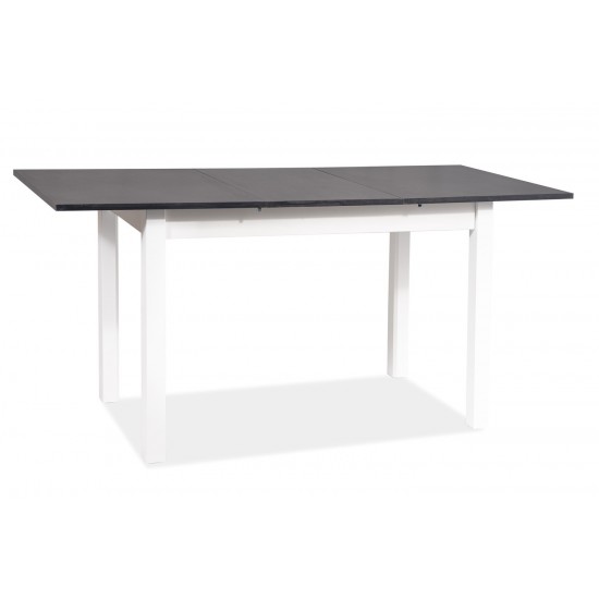 Стол обеденный раскладной Horacy 75x125 (170) Антрацит / Белый Мат HORACYATBM125 1