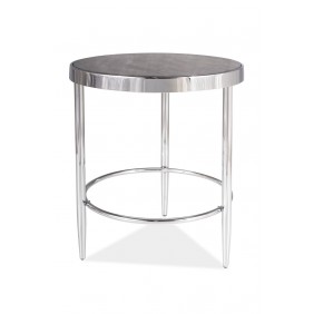 Журнальний столик Aurora C 42 Ефект Мармур / Хром AURORACMACH