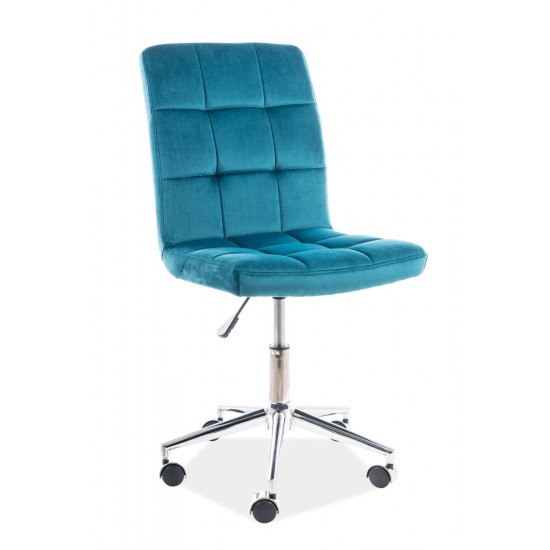 Компьютерное кресло поворотное Q-020 Velvet Бирюзовый OBRQ020VTR 1