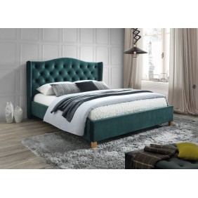 Полуторная кровать Aspen Velvet 140X200 Зеленый ASPENV140ZD
