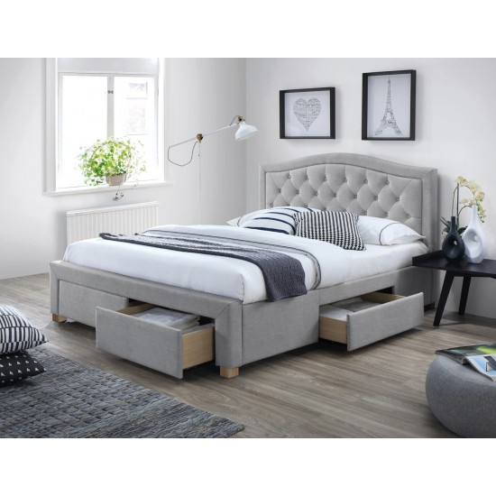 Двуспальная кровать Electra 180X200 Серый ELECTRA180SZD 1