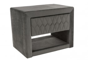 Прикроватная тумбочка AZURRO Velvet Серый AZURROVSNSZ