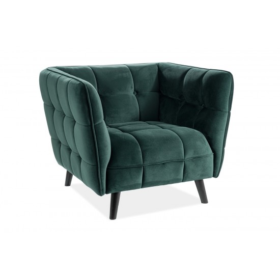 Кресло Castello Velvet 1 Зеленый CASTELLO1V78 1