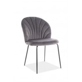 Стул Lola Velvet Серый / Черный LOLAVCSZ