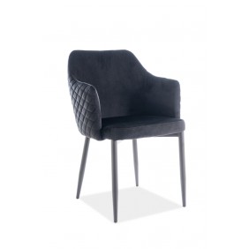 Стілець Astor Velvet Чорний ASTORVCC
