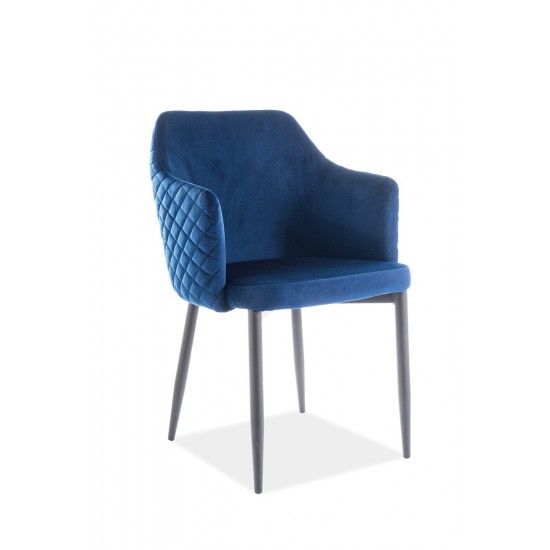 Стул Astor Velvet Синий / Черный ASTORVCGR 1