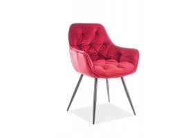 Cтул Cherry Velvet Бордовый / Черный CHERRYVCBO