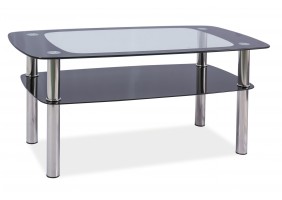 Журнальний стіл Rava C Прозорий / Хром100x60X55 RAVACTCCH