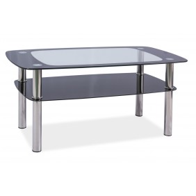 Журнальный стол Rava C Прозрачный / Хром100x60X55 RAVACTCCH