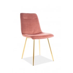 Стілець Eros Velvet Антична троянда / Золотий EROSVZLRA