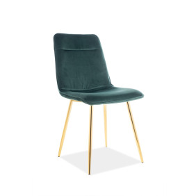 Стілець Eros Velvet Зелений / Золотий EROSVZLZ