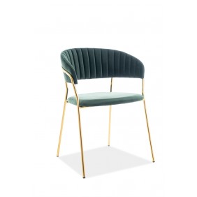 Стул Lira Velvet Зеленый / Золотой LIRAVZLZ