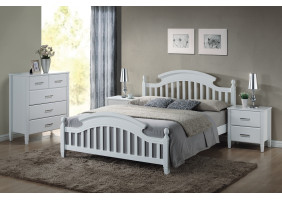 Двуспальная кровать Lizbona 160X200 Белый LIZBONA
