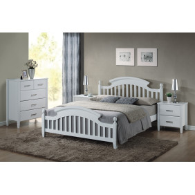 Двуспальная кровать Lizbona 160X200 Белый LIZBONA