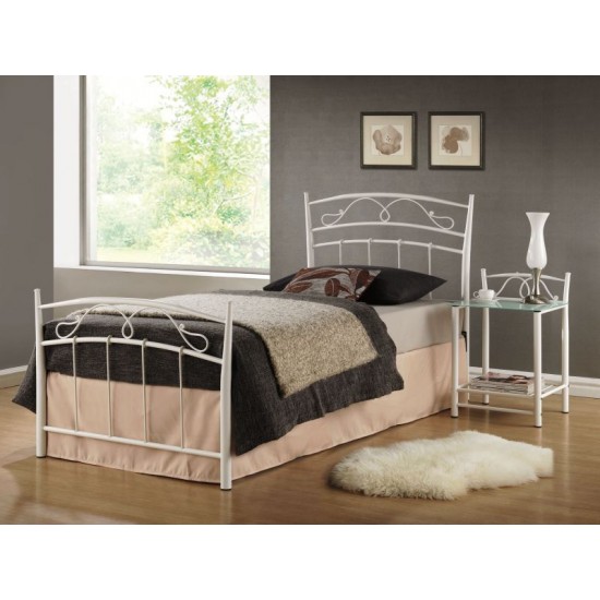 Односпальная кровать Siena 90X200 Белый SIENAB90 1