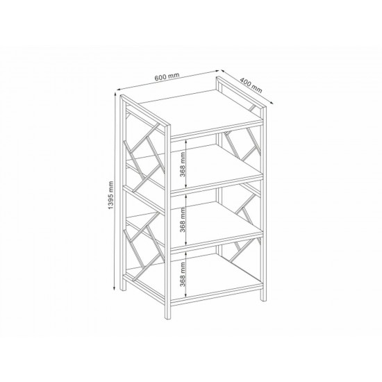 Стелаж Tablo R4 Дуб 140х60 TABLOR4 6