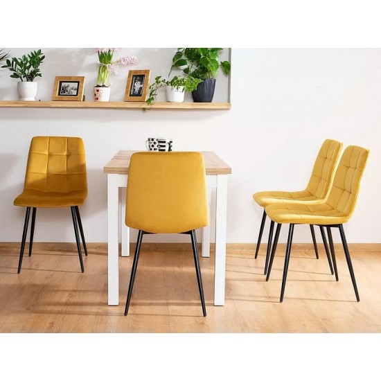 Стол обеденный Adam 68x120 Дуб Ланцелот / Белый ADAMDLB120 5