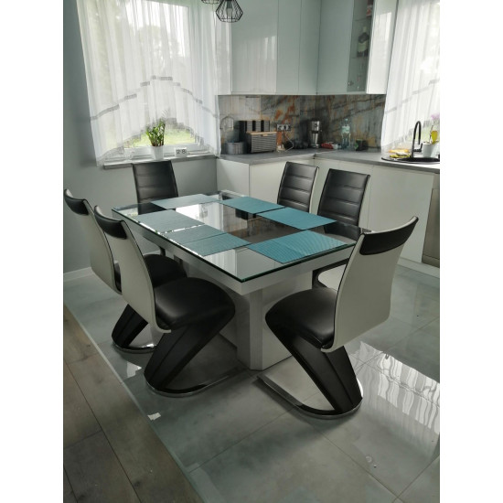 Стул H-134 Черно-белый H134CZ 2