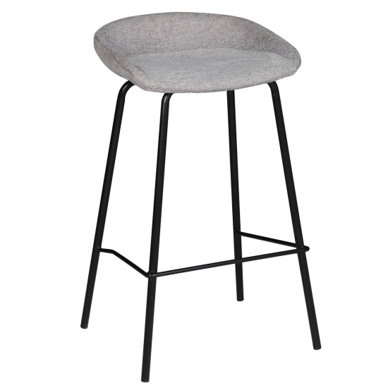 Барний стілець SVEN Чорний каркас / Сірий тк. 1