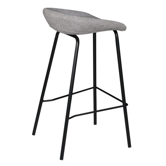 Барний стілець SVEN Чорний каркас / Сірий тк. 5