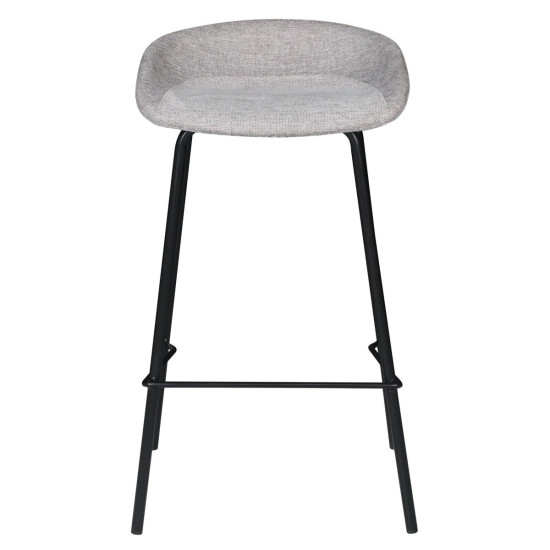 Барний стілець SVEN Чорний каркас / Сірий тк. 2