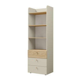 Шкаф YUKI REG 5 60х185х40 серый / бежевый / дуб