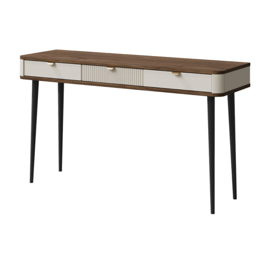 Туалетний столик MARLY REG 15 130х82х40 кашемір / горіх 1