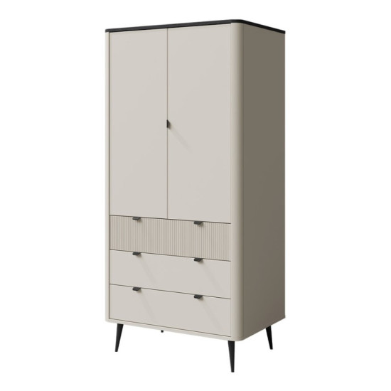 Витрина MARLY REG 1 90х191х40 кашемир / серый 1