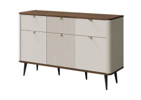 Комод MARLY REG 10 130х82х40 кашемир / орех